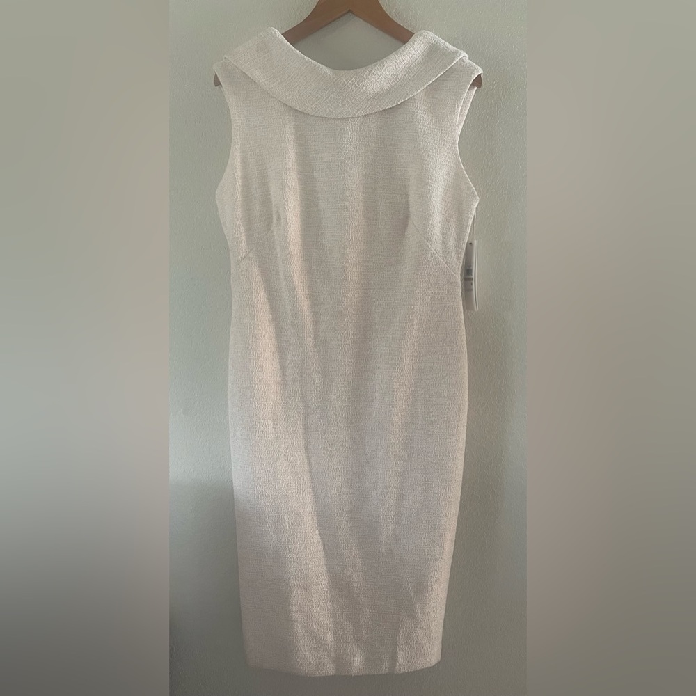 Calvin Klein Sleeveless Cowl Back Sheath Dress